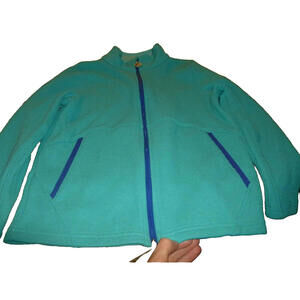 Spyder Girls Endure Stryke Knit Full‎ Zip Jacket Teal sz L 14-16